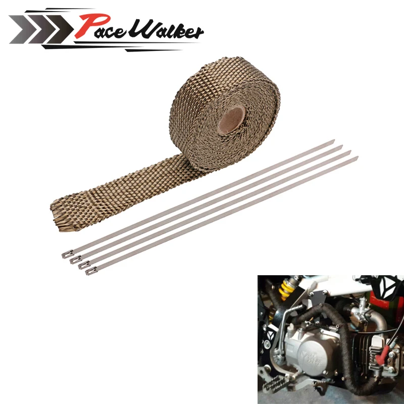 Titanium CAR MOTORCYCLE Incombustible Turbo MANIFOLD HEAT EXHAUST WRAP TAPE THERMAL STAINLESS TIES 1.5mm*25mm*5m
Titanium CAR MOTORCYCLE Incombustible Turbo MANIFOLD HEAT EXHAUST WRAP TAPE THERMAL STAINLESS TIES 1.5mm*25mm*5m