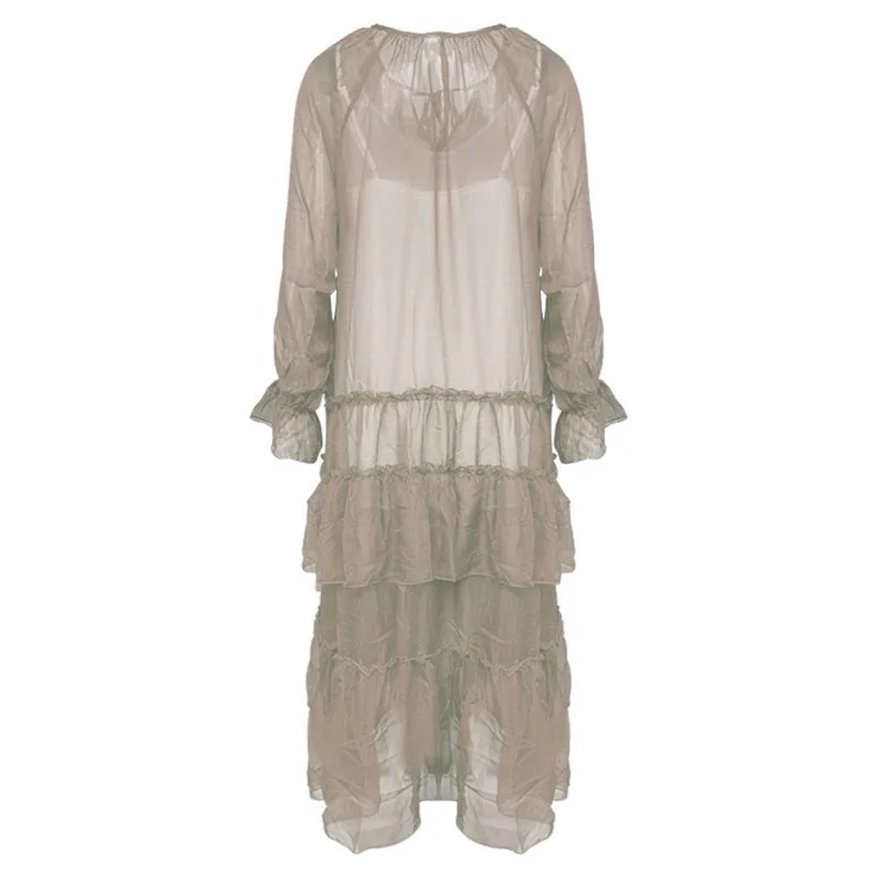 Brown Linen Dress Women's Clothing Summer Female Petal Sleeve Perspective Festival Queen Clothes Patchwork Ruffle Loose Dresses
Brown Linen Dress Women's Clothing Summer Female Petal Sleeve Perspective Festival Queen Clothes Patchwork Ruffle Loose Dresses