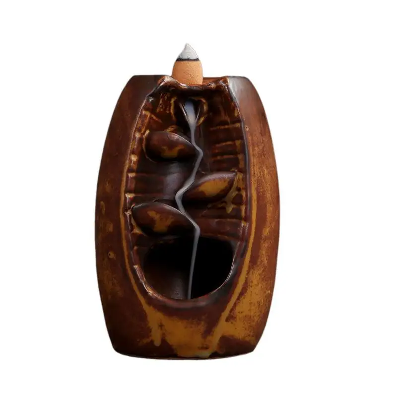Backflow Incense Burner +10pcs Incense Cones Smoke Waterfall Incense Holder Ceramic Aromatherapy Furnace Aromatic Incense Road
Backflow Incense Burner +10pcs Incense Cones Smoke Waterfall Incense Holder Ceramic Aromatherapy Furnace Aromatic Incense Road
