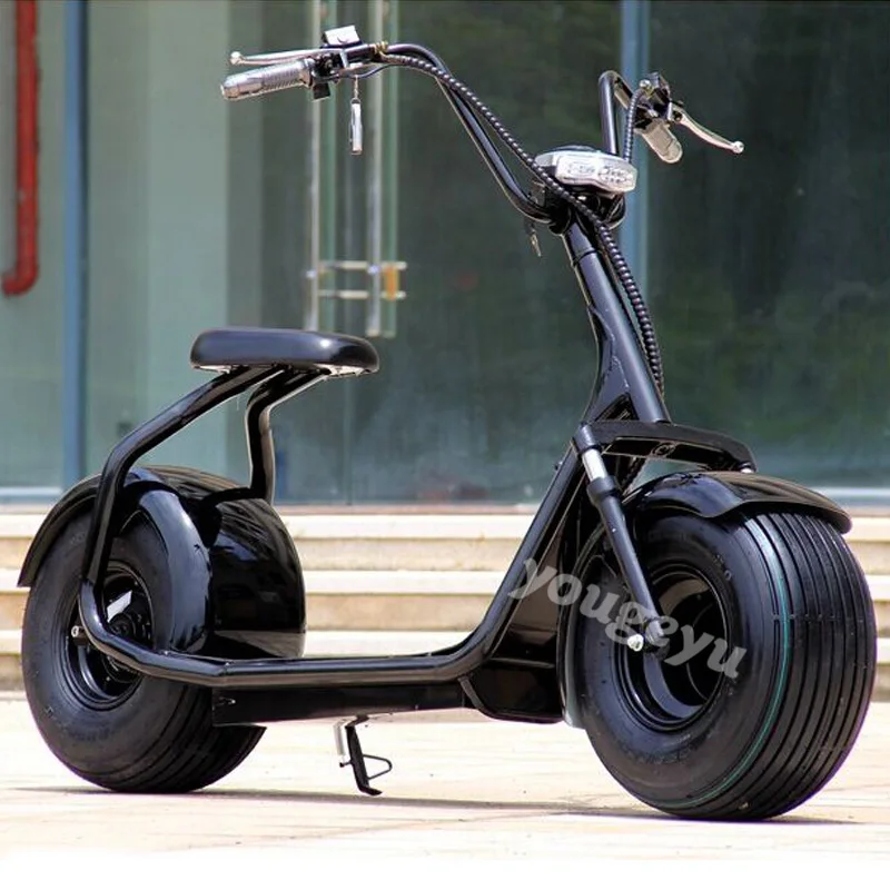 Harley Electric Scooter Motor Cycle Wide Tire Bike E-Bike E scooter 1000W Car Vehicle Motorcycle Citycoco moto eletrica | Спорт и