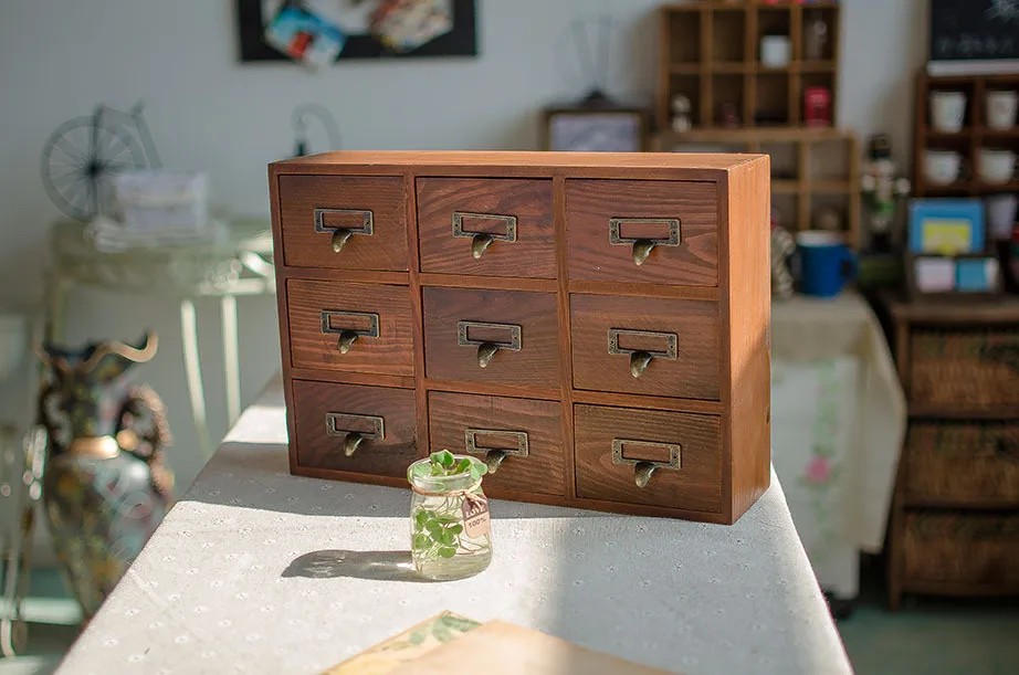 1PC 9 Drawer Storage Box Groceries Vintage Wooden Finishing Cabinet Desktop Wall Organizer Box 39x10x26cm JL 075
1PC 9 Drawer Storage Box Groceries Vintage Wooden Finishing Cabinet Desktop Wall Organizer Box 39x10x26cm JL 075