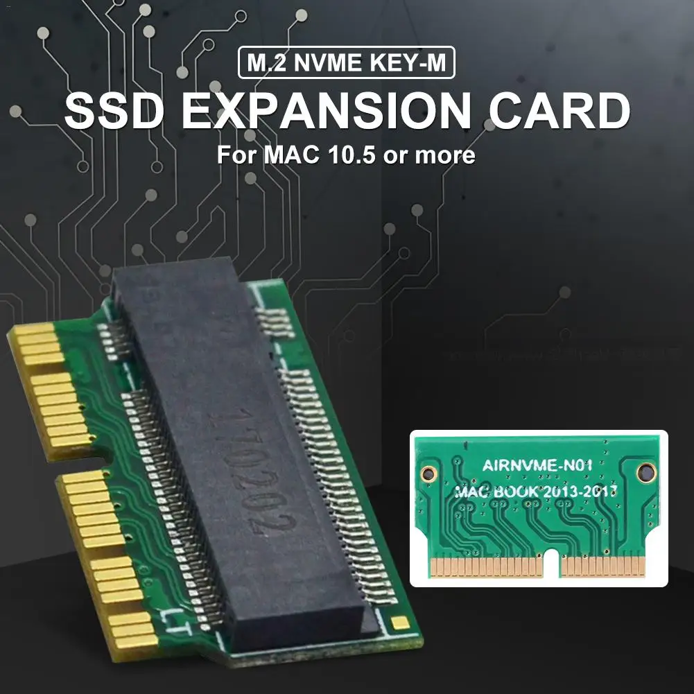 NVMe PCIe M.2 M ключ SSD адаптер карта расширения поддержка PCI Express 3 0 X4 для Macbook Air 2013 2014
