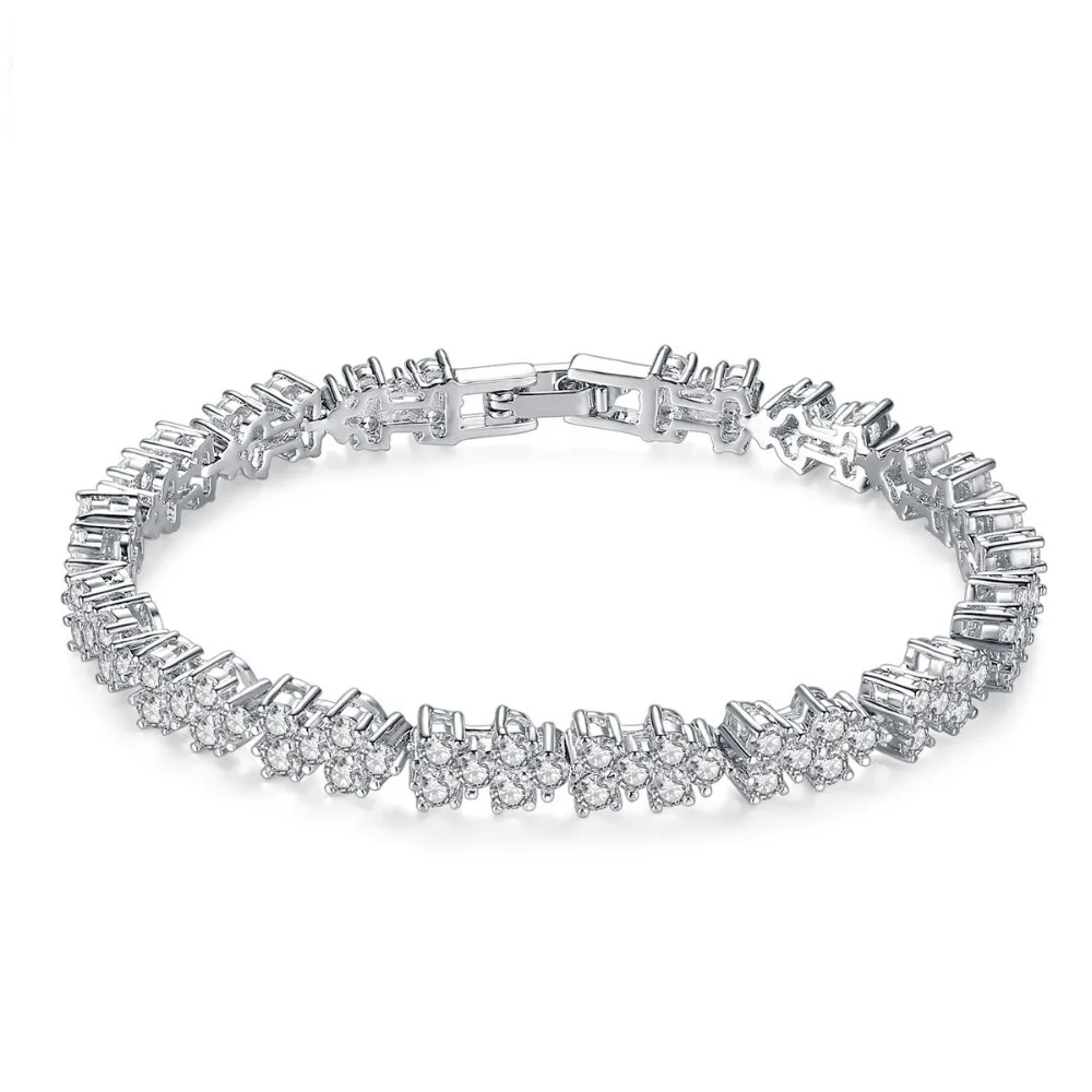New Designer Fashion AAA Round Cubic Zirconia Tennis Micro Zircon Inlay Bracelets & Bangles For Women Wedding Jewelry
New Designer Fashion AAA Round Cubic Zirconia Tennis Micro Zircon Inlay Bracelets & Bangles For Women Wedding Jewelry