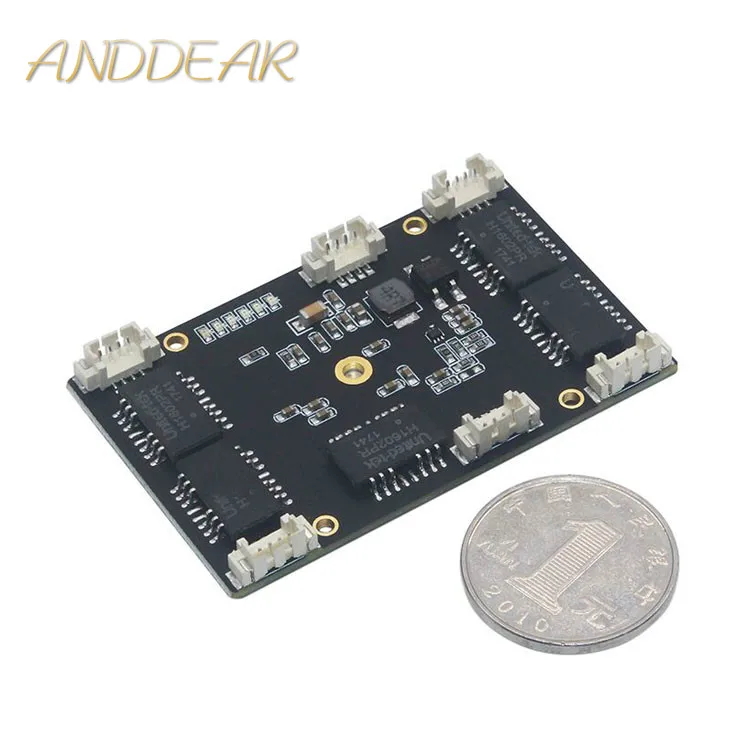 ANDDEAR Customized industrial 5 port 10/100M unmanaged network ethernet switch 12v pcba module network switch 5/6 civil grade
ANDDEAR Customized industrial 5 port 10/100M unmanaged network ethernet switch 12v pcba module network switch 5/6 civil grade
