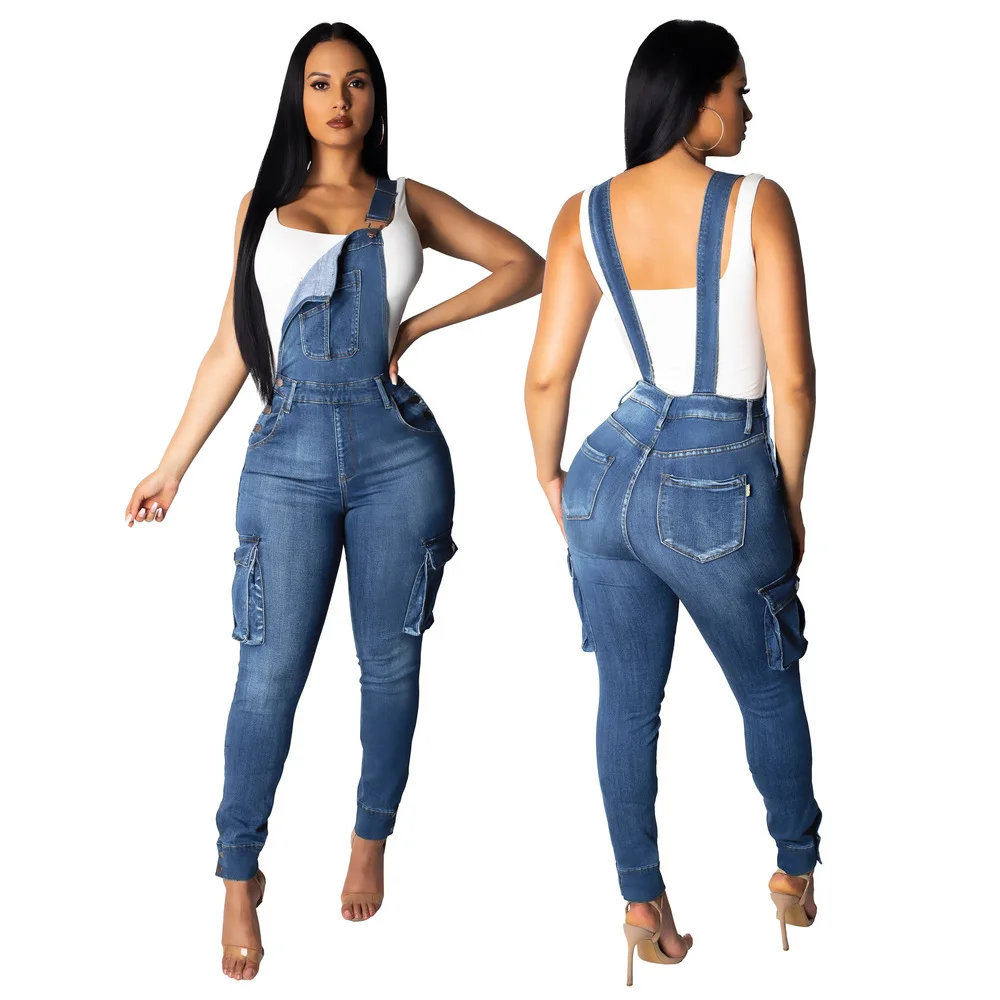 Women Denim Rompers Sleeveless Backless Jumpsuit Women Casual Denim Pants Pockets Jeans Women Casual Nightclub Bandage Overalls 
Women Denim Rompers Sleeveless Backless Jumpsuit Women Casual Denim Pants Pockets Jeans Women Casual Nightclub Bandage Overalls