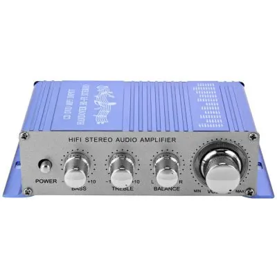 HY 2002 Hi Fi 12 В Мини авто стерео усилитель 2 канала аудио Поддержка CD DVD MP3 Вход для