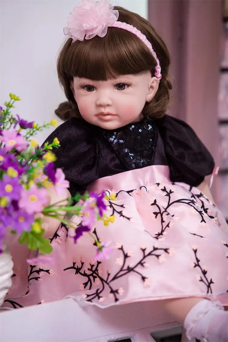 60cm Silicone Reborn Baby Doll Toys Realistic 24inch Vinyl Princess girl Toddler baby Dolls Kids Birthday Gift poupee reborn
60cm Silicone Reborn Baby Doll Toys Realistic 24inch Vinyl Princess girl Toddler baby Dolls Kids Birthday Gift poupee reborn
