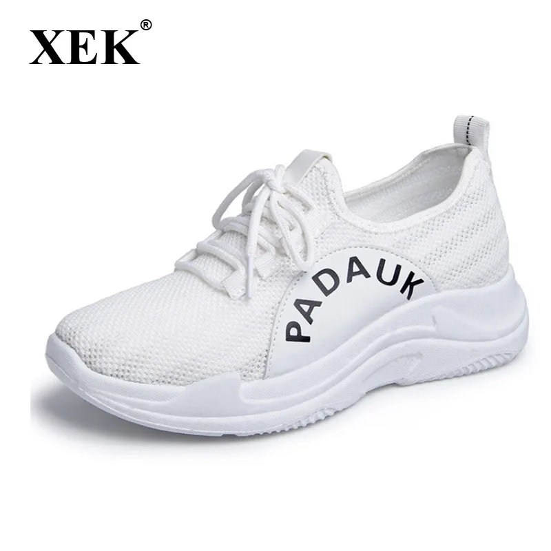 XEK 2018 Spring/Autumn flying woven mesh shoes women's sneakers shoes breathable casual white shoes with casual shoes ZLL285
XEK 2018 Spring/Autumn flying woven mesh shoes women's sneakers shoes breathable casual white shoes with casual shoes ZLL285