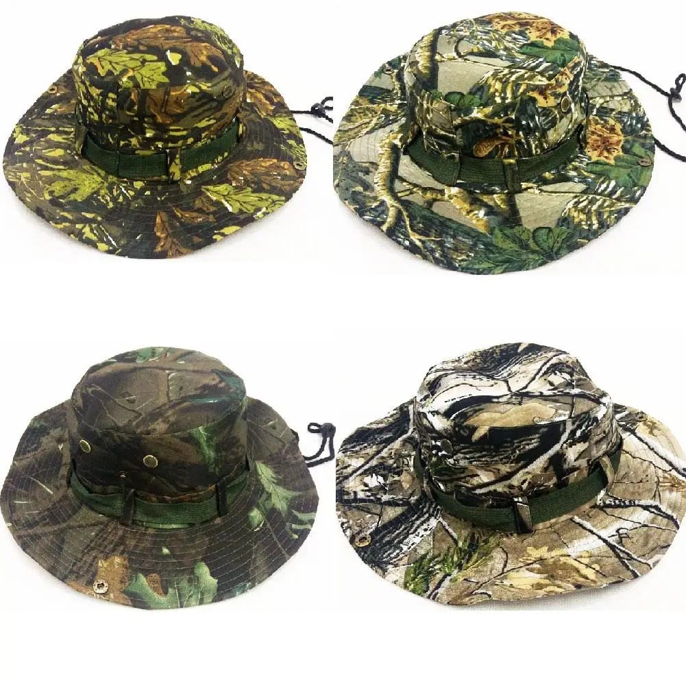 Ни для мужчин и женщин Открытый Boonie Защита от Солнца шляпа широкими полями Лето