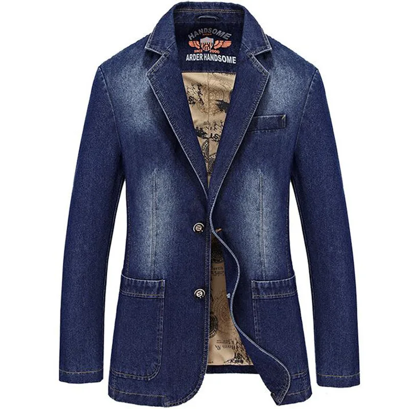 New Denim Blazers Men New Fashion Jean Blazer Jacket Slim Fit Suits For Male Casual Blazer Men's Jackets
New Denim Blazers Men New Fashion Jean Blazer Jacket Slim Fit Suits For Male Casual Blazer Men's Jackets