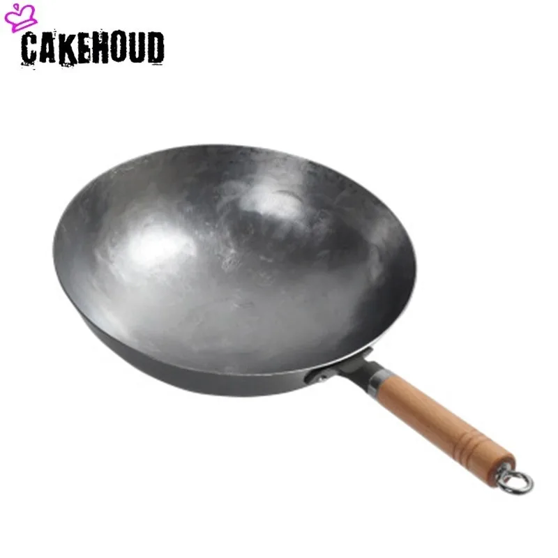 CAKEHOUD Chinese Iron Pot Traditional Manual Hammer Forging Uncoated Cast Iron Wok Gas Stove Non-stick Frying Pan With Two Ears
CAKEHOUD Chinese Iron Pot Traditional Manual Hammer Forging Uncoated Cast Iron Wok Gas Stove Non-stick Frying Pan With Two Ears