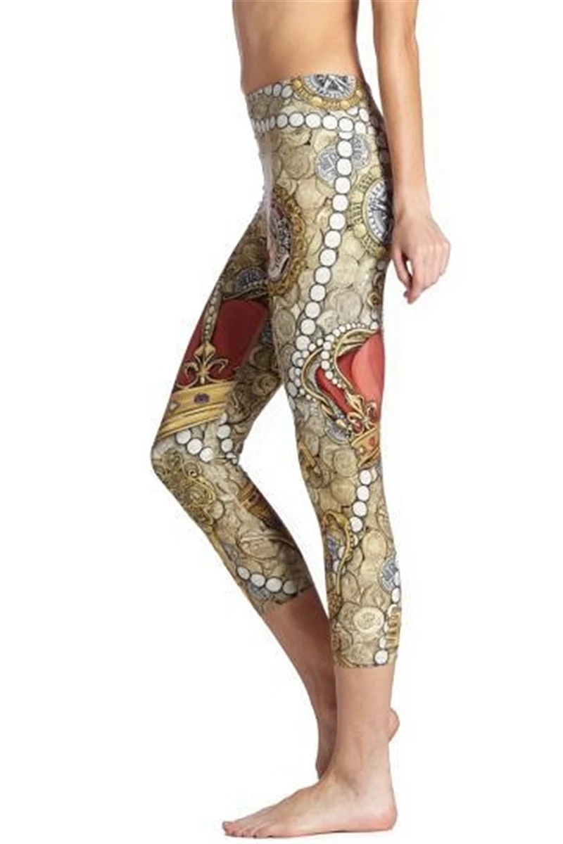 Women Royal Treature Print Fitness Exercise Leggings Quick Drying Mid Calf Energy Pants Trousers Ropa Mujer
Women Royal Treature Print Fitness Exercise Leggings Quick Drying Mid Calf Energy Pants Trousers Ropa Mujer