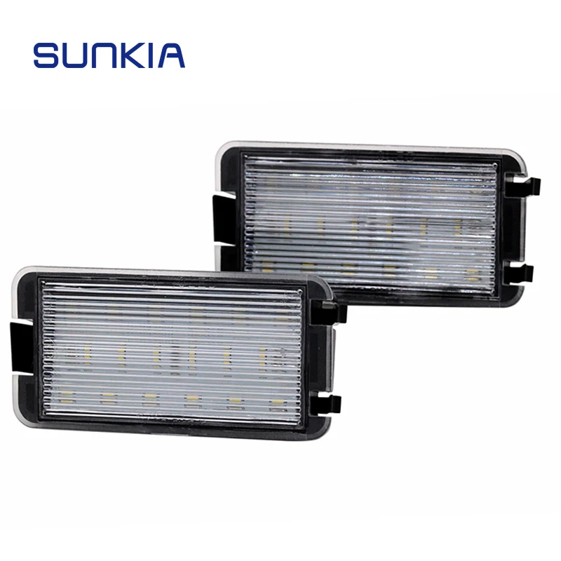 SUNKIA 2 шт./компл. безотказный светодиодный номерной знак для Seat
