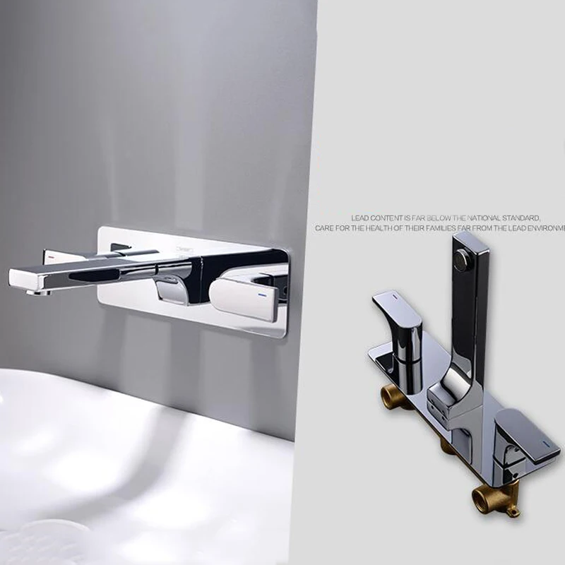 AODEYI Polished Chrome Wall Mounted Bathroom Basin Sink Mixer Tap Three Holes Two Handles Widespread Faucet Bathroom Tool
AODEYI Polished Chrome Wall Mounted Bathroom Basin Sink Mixer Tap Three Holes Two Handles Widespread Faucet Bathroom Tool
