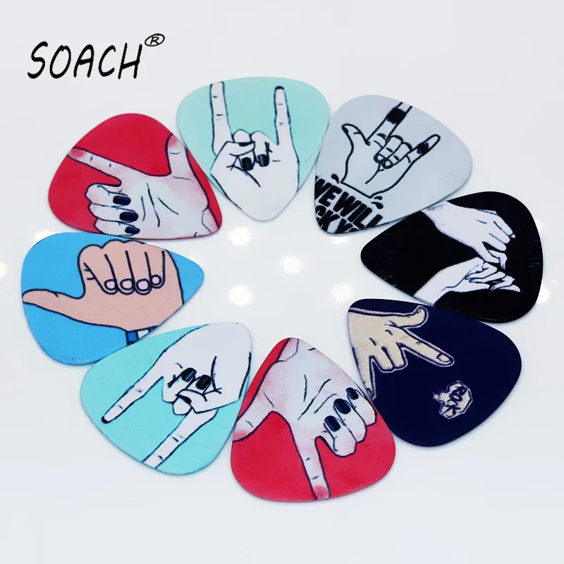 SOACH 50PCS 0.46mm Hot sale exquisite high quality two side errings pick DIY design gesture pick guitar picks
SOACH 50PCS 0.46mm Hot sale exquisite high quality two side errings pick DIY design gesture pick guitar picks