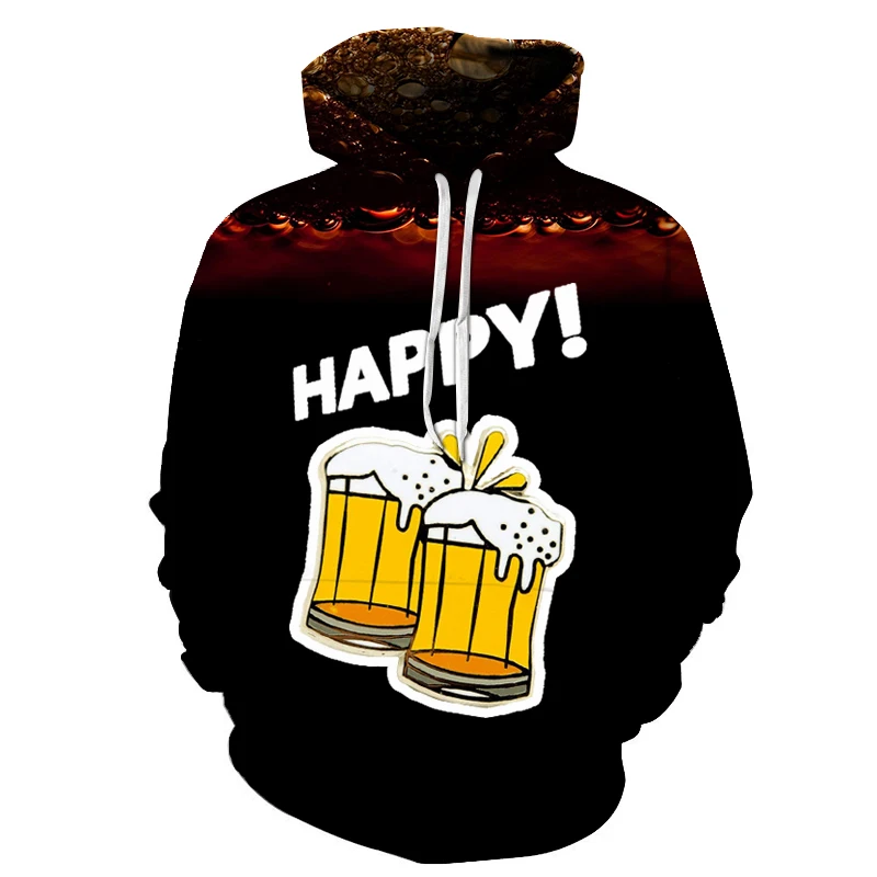 Толстовки для подростков мальчиков 3D печати логотипов с изображением "Beer