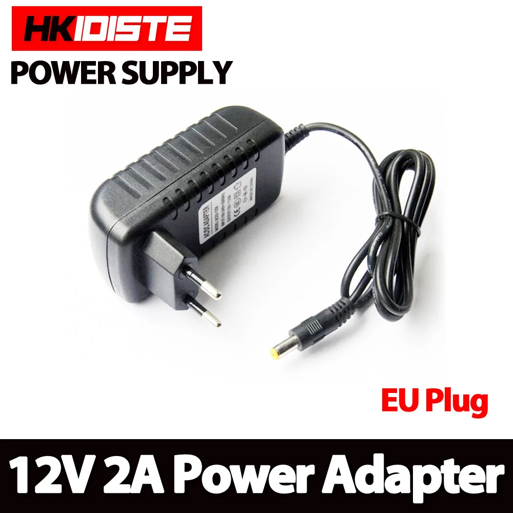 1 шт. 12V2A AC 100 в 240 адаптер преобразователя DC 12 В 2A 2000ма источник питания штепсельная