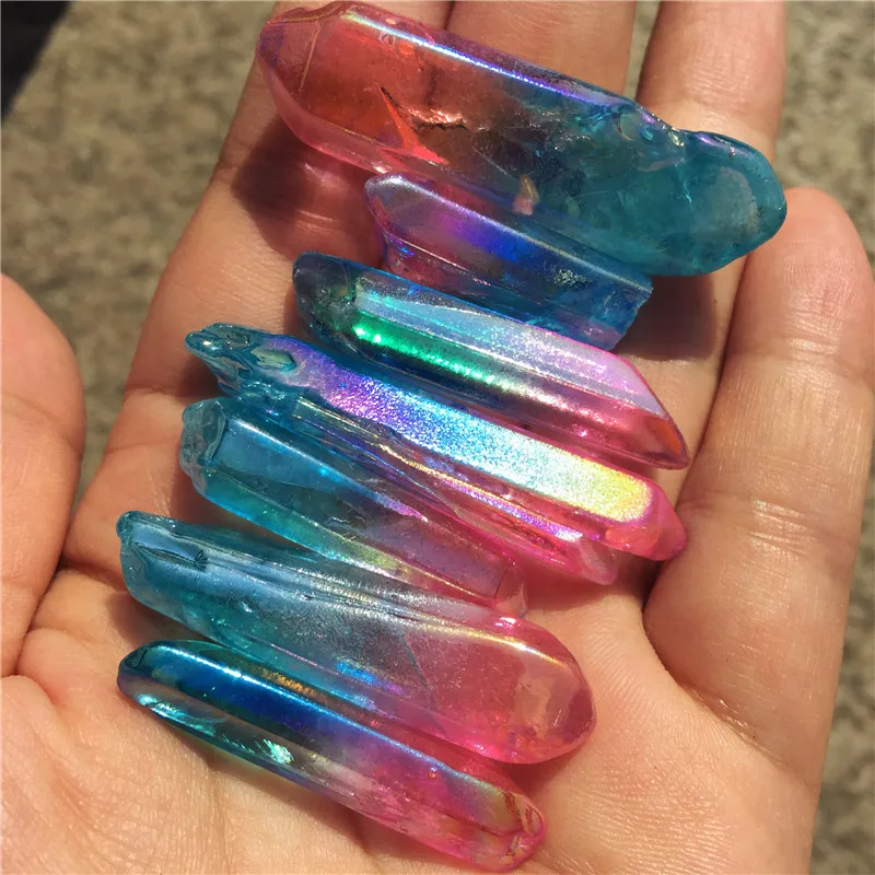 Electroplate Stone Natural Crystal Energy Column Color Plated Stone Double color Mineral Crystals
Electroplate Stone Natural Crystal Energy Column Color Plated Stone Double color Mineral Crystals