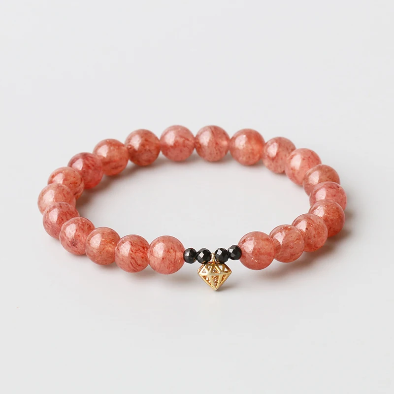 Strawberry Quartz Crown With S925 Sterling Crown Charm Bracelet Women Prayer Yoga Meditation OM Jewelry Dropshipping
Strawberry Quartz Crown With S925 Sterling Crown Charm Bracelet Women Prayer Yoga Meditation OM Jewelry Dropshipping