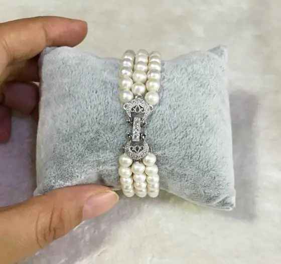 Браслет из натурального пресноводного жемчуга Luck PearlJewellery, свадебный браслет стразы, 3 ряд AA 7-8 мм, новинка, бесплатная доставка
Браслет из натурального пресноводного жемчуга Luck PearlJewellery, свадебный браслет стразы, 3 ряд AA 7-8 мм, новинка, бесплатная доставка