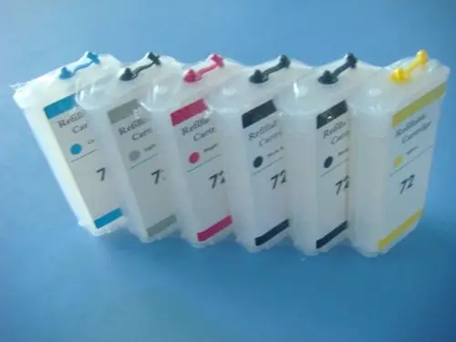 1set refillable ink cartridge FOR HP 72 T610 T770 T790 T1100 T1120 C9384A Auto reset chip printer parts
1set refillable ink cartridge FOR HP 72 T610 T770 T790 T1100 T1120 C9384A Auto reset chip printer parts