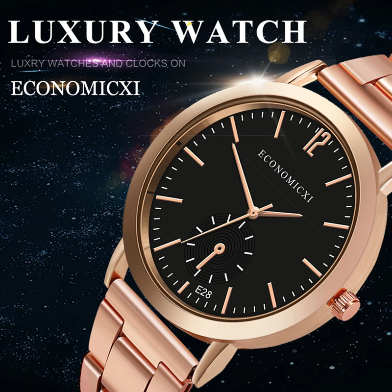 Men Watch Quartz Dial Fashion Brand Business Stainless Steel Strap Watches Women Clock Ladies Male Wristwatch | Наручные часы