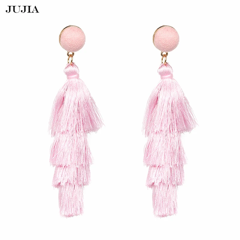 Wholesale Fashion Jewelry For Women Earrings Female 4 Layered Drop Fringed Earrings Bohemian Big Long Tassel Earrings
Wholesale Fashion Jewelry For Women Earrings Female 4 Layered Drop Fringed Earrings Bohemian Big Long Tassel Earrings
