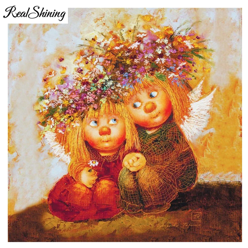 REALSHINING Flower Angel 5D DIY Diamond Embroidery Diamond Painting Cross Stitch full Square Rhinestone Mosaic Home Decor FS546
REALSHINING Flower Angel 5D DIY Diamond Embroidery Diamond Painting Cross Stitch full Square Rhinestone Mosaic Home Decor FS546