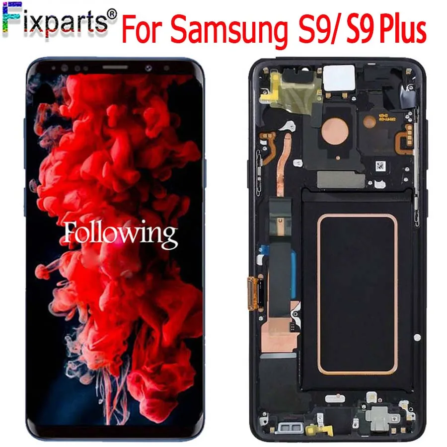 ЖК дисплей 5 8 дюйма для Samsung Galaxy S9 сенсорный экран дигитайзер в сборе с рамкой 6 2 Plus