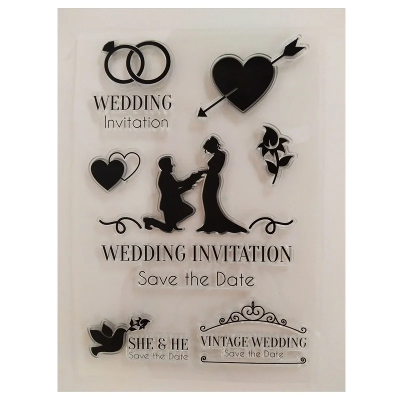 Save the Date Wedding Clear Stamps for DIY Scrapbooking /Card Making/Photo Album Decoration Silicone Transparent Stample
Save the Date Wedding Clear Stamps for DIY Scrapbooking /Card Making/Photo Album Decoration Silicone Transparent Stample