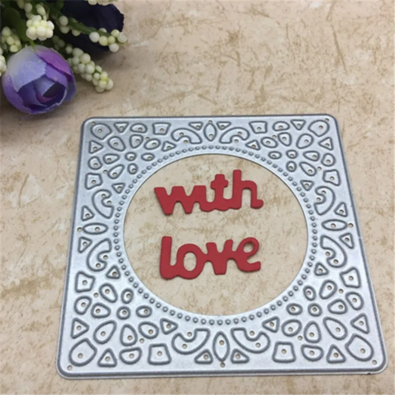 2pc Wish Letters With Love Square Lace Metal Cutting Dies Scrapbook card invitation paper craft party decor embossing stencil
2pc Wish Letters With Love Square Lace Metal Cutting Dies Scrapbook card invitation paper craft party decor embossing stencil