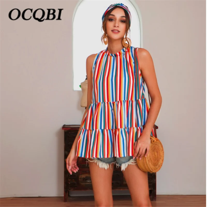 2019 Off The Shoulder Tops for Women Beach Casual Stripe Fashion Ruffles T Shirts
2019 Off The Shoulder Tops for Women Beach Casual Stripe Fashion Ruffles T Shirts