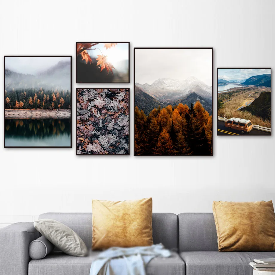 Mountain Fog Maple Leaf Landscape Wall Art Canvas Painting Nordic Posters And Prints Wall Pictures For Living Room Hotel Decor
Mountain Fog Maple Leaf Landscape Wall Art Canvas Painting Nordic Posters And Prints Wall Pictures For Living Room Hotel Decor