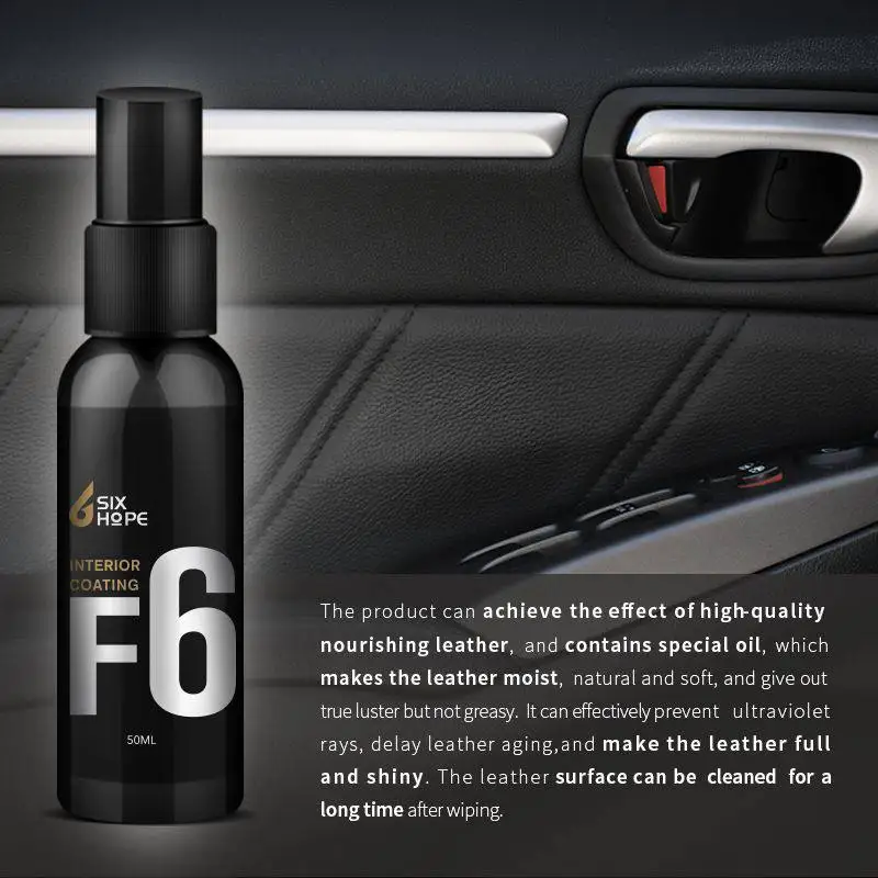 50 мл приборной панели кожа интерьер очистки обновления Fluid F6 50ml уход за