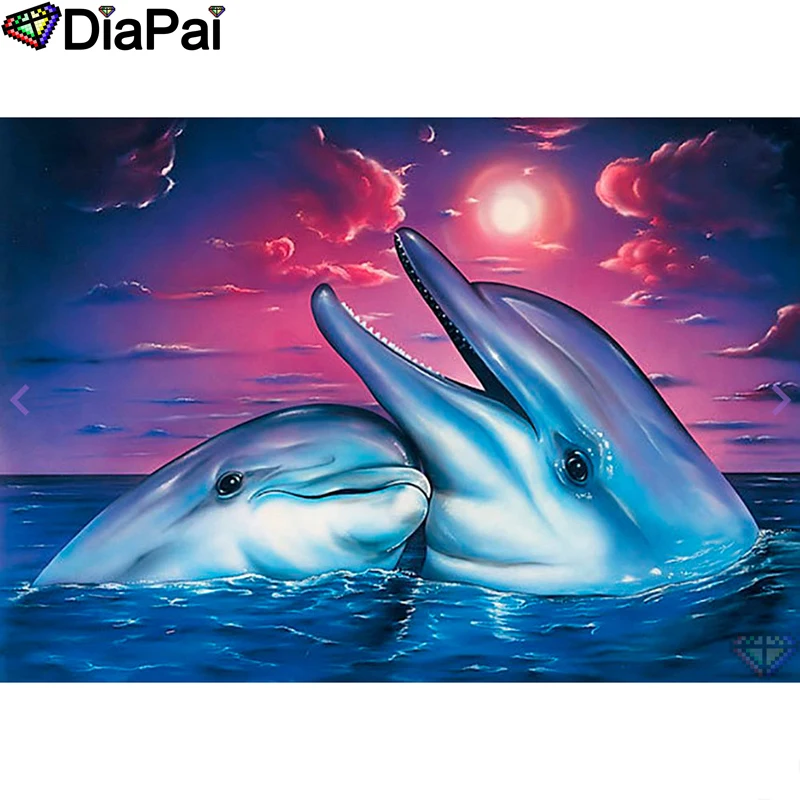 DIAPAI Diamond Painting 5D DIY 100% Full Square/Round Drill "Animal dolphin" Diamond Embroidery Cross Stitch 3D Decor A24582
DIAPAI Diamond Painting 5D DIY 100% Full Square/Round Drill "Animal dolphin" Diamond Embroidery Cross Stitch 3D Decor A24582