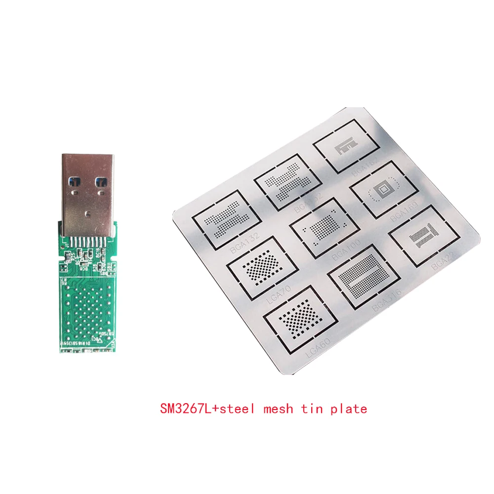 Fo iphone usb3.0 U disk LGA60 SM3267L control board PCB board free crystal with LGA double-pad E2NAND Hynix+steel mesh tin plate 
Fo iphone usb3.0 U disk LGA60 SM3267L control board PCB board free crystal with LGA double-pad E2NAND Hynix+steel mesh tin plate