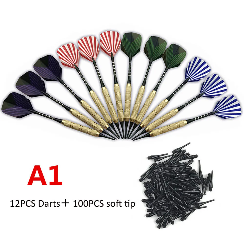 12Pcs 19g Professional Electronic Safe Darts Nylon Soft Tip Brass Barrel Aluminium Shaft PET Flights Competition Training Dart
12Pcs 19g Professional Electronic Safe Darts Nylon Soft Tip Brass Barrel Aluminium Shaft PET Flights Competition Training Dart