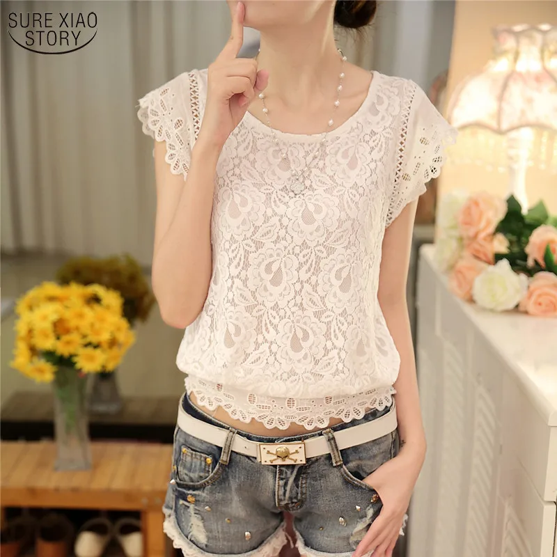 new 2017 summer fashion hot sale Korean women tops plus size short sleeved white blouse Lace Chiffon female slim shirt 01A 25
new 2017 summer fashion hot sale Korean women tops plus size short sleeved white blouse Lace Chiffon female slim shirt 01A 25