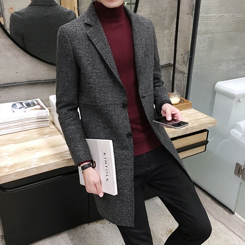 Good quality Men's Formal Wear Business Casual Long Woolen Coats New Male Solid Wool Outwear Coats Long Jackets Size 5XL
Good quality Men's Formal Wear Business Casual Long Woolen Coats New Male Solid Wool Outwear Coats Long Jackets Size 5XL