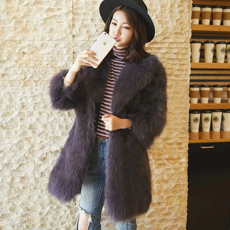 High quality fluffy whole skin fox fur coats outerwear women turn down collar thick warm real fur jackets 2019 new autumn winter
High quality fluffy whole skin fox fur coats outerwear women turn down collar thick warm real fur jackets 2019 new autumn winter