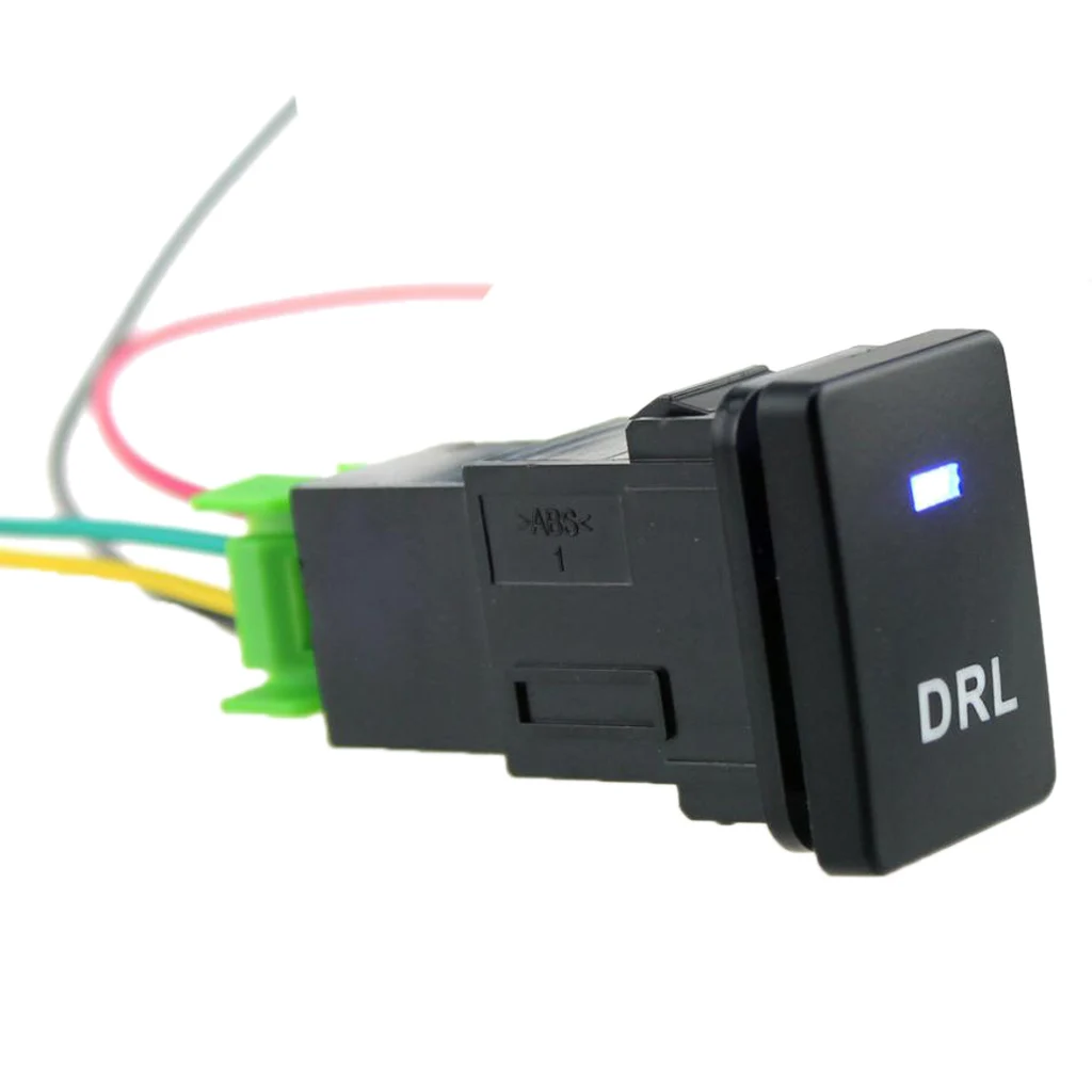 Blue LED DRL Light Push Button Switch 12V For Toyota Land Cruiser Prado RAV4 5 Pin Fog Light Rocker Switch Car Light Lamp Button
Blue LED DRL Light Push Button Switch 12V For Toyota Land Cruiser Prado RAV4 5 Pin Fog Light Rocker Switch Car Light Lamp Button