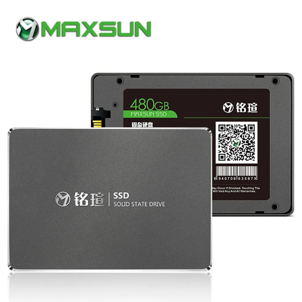 Твердотельный накопитель MAXSUN SSD 480 ГБ 2 5 дюйма SATA III непрерывное считывание до 490