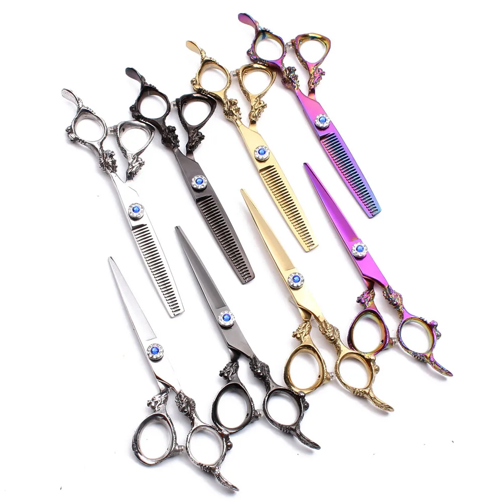 1Pair 9004# 5.5" 16cm JP 440C Customized Logo Hairdresser's Scissors Cutting Shears Thinning Scissors Professional Hair Scissors
1Pair 9004# 5.5" 16cm JP 440C Customized Logo Hairdresser's Scissors Cutting Shears Thinning Scissors Professional Hair Scissors