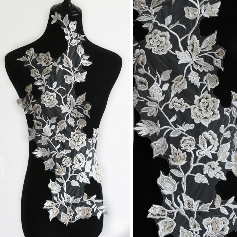 changpineFlower lace embroidered patch applique for stage performance dress sewing on fashion clothes decoration patches
changpineFlower lace embroidered patch applique for stage performance dress sewing on fashion clothes decoration patches