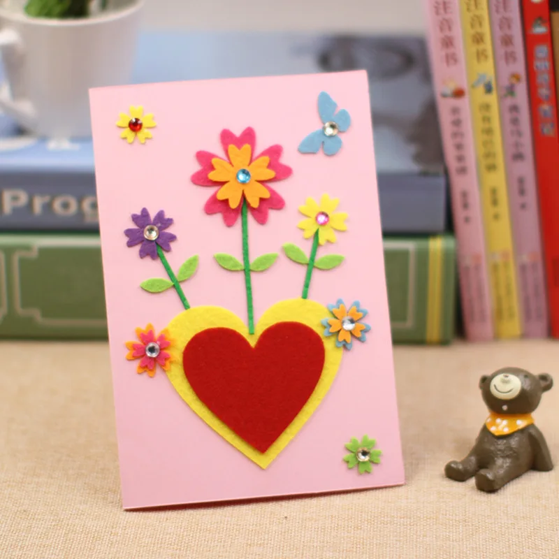 10pcs DIY Felt Fabric Greeting Cards Kit Kids Making Handmade Craft Creative Gift Kindergarten Baby Educational Toy
10pcs DIY Felt Fabric Greeting Cards Kit Kids Making Handmade Craft Creative Gift Kindergarten Baby Educational Toy