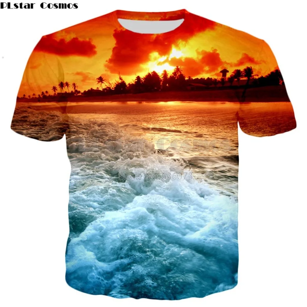 PLstar Cosmos Brand clothing 2018 summer New T-shirt natural scenery beautiful ocean 3D print Men's Women's Harajuku t shirt
PLstar Cosmos Brand clothing 2018 summer New T-shirt natural scenery beautiful ocean 3D print Men's Women's Harajuku t shirt