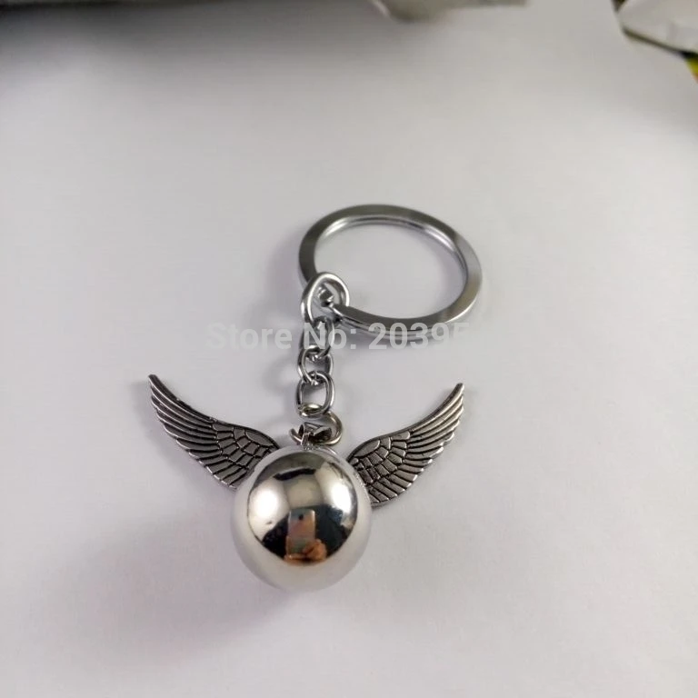 1pcs/lot movie Death Hallows Quidditch Wing Keychain Metal Figure Pendant Key Ring chain Fashion steel Ball Keychain Man 2017
1pcs/lot movie Death Hallows Quidditch Wing Keychain Metal Figure Pendant Key Ring chain Fashion steel Ball Keychain Man 2017