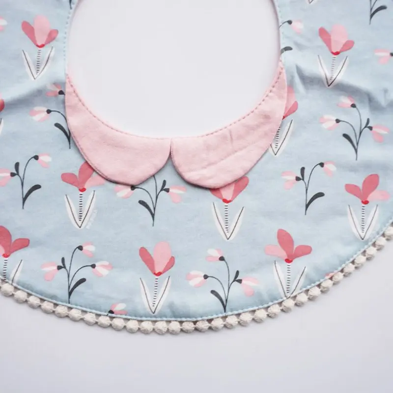 KLV Round 360 Degree Rotating Flower Bib Children Cotton Saliva Towel Baby Bibs Fake Collar Kids Products
KLV Round 360 Degree Rotating Flower Bib Children Cotton Saliva Towel Baby Bibs Fake Collar Kids Products