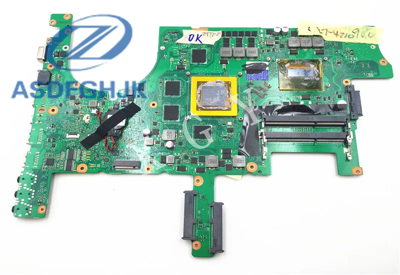 Материнская плата для ноутбука 60NB06F0-MB1510 для ASUS G751JY DDR3L SR1PX I7-4710 GTX980
Материнская плата для ноутбука 60NB06F0-MB1510 для ASUS G751JY DDR3L SR1PX I7-4710 GTX980