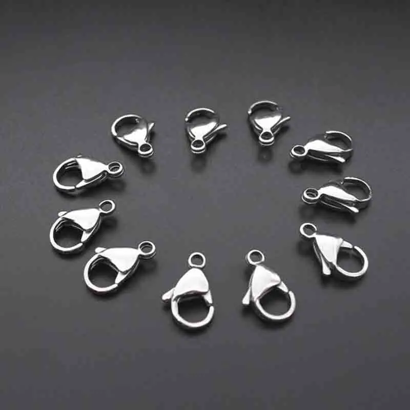 20pcs Stainless Steel Silver Tone Lobster Clasp for Necklaces Bracelets Clasp DIY Jewelry Finding Accessories 9 10 11 12 13 15mm
20pcs Stainless Steel Silver Tone Lobster Clasp for Necklaces Bracelets Clasp DIY Jewelry Finding Accessories 9 10 11 12 13 15mm